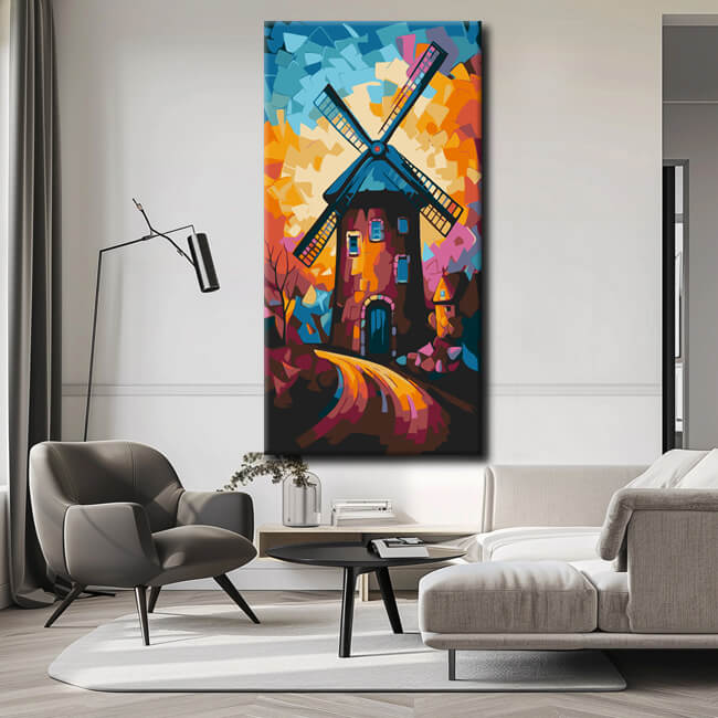 Painting by Numbers: Colored Windmill Art II