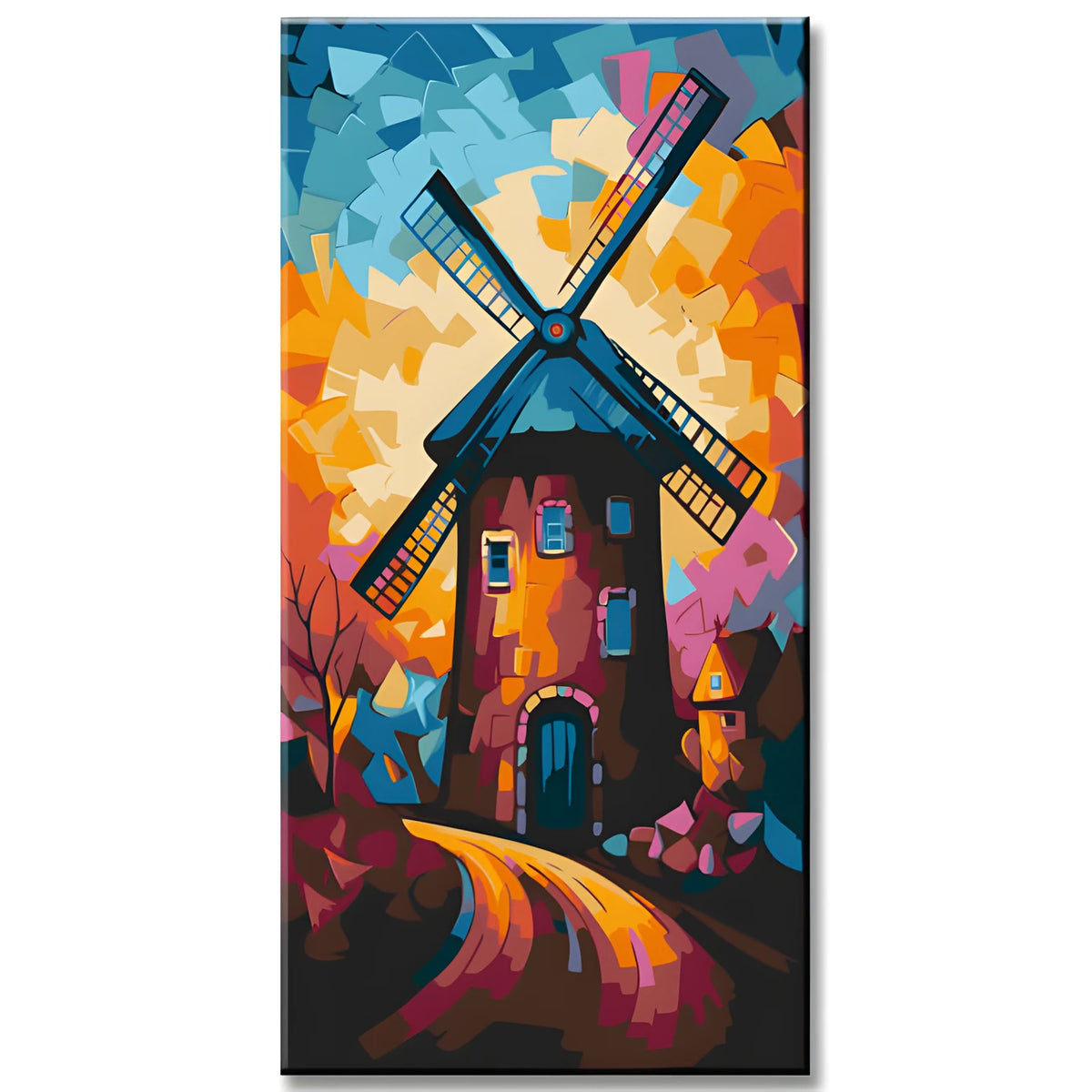 Painting by Numbers Colored Windmill Art II