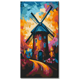Painting by Numbers Colored Windmill Art II
