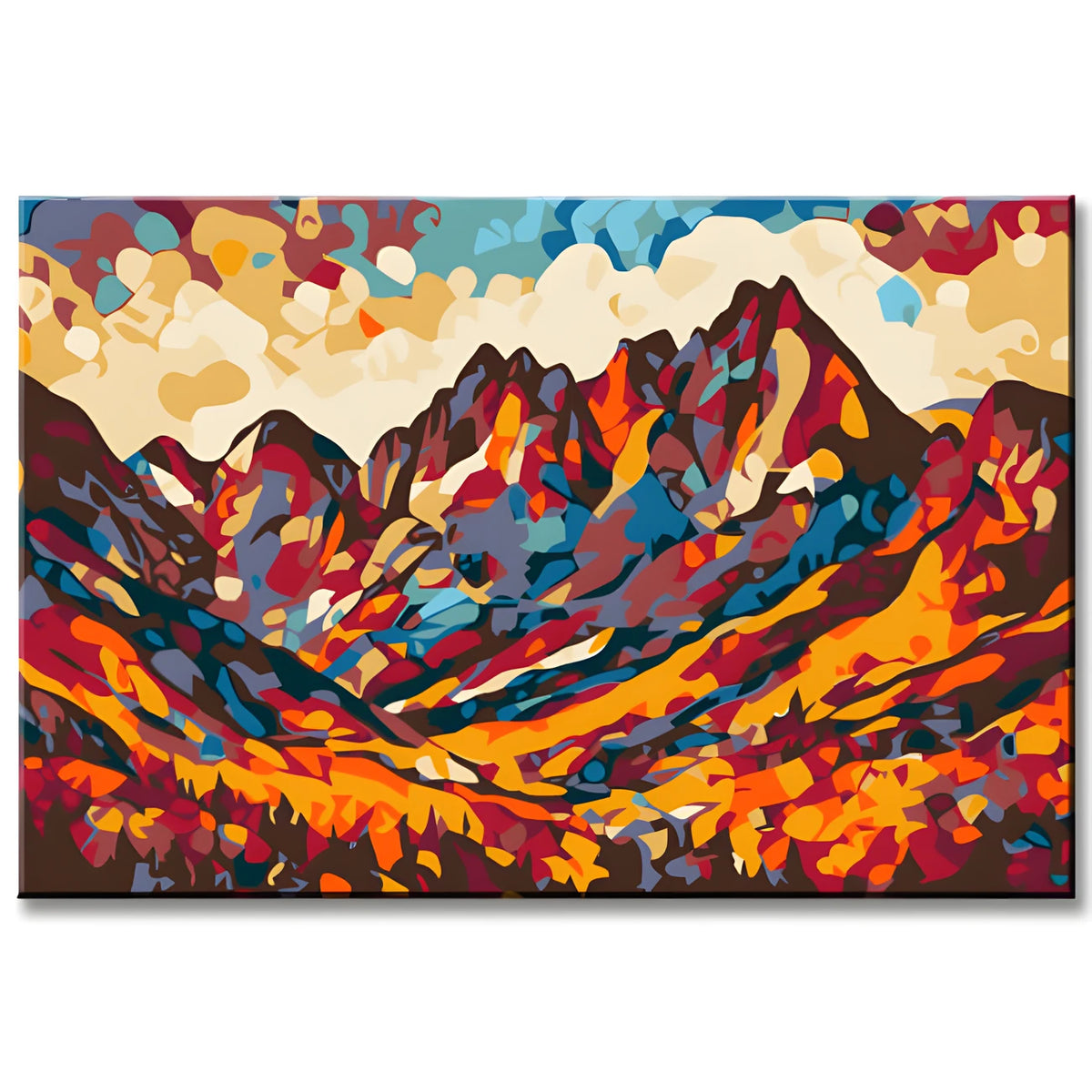 Painting by Numbers Mountain Landscape