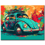 Painting by numbers: VW Beetle creative picture I
