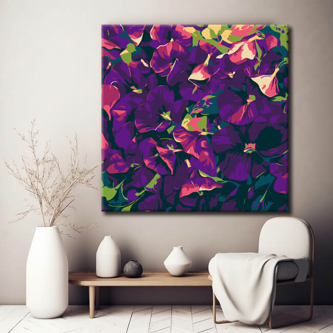 Paint by Numbers Lilac Blossoms Art