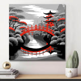 Lonely walk in the rain - painting by numbers