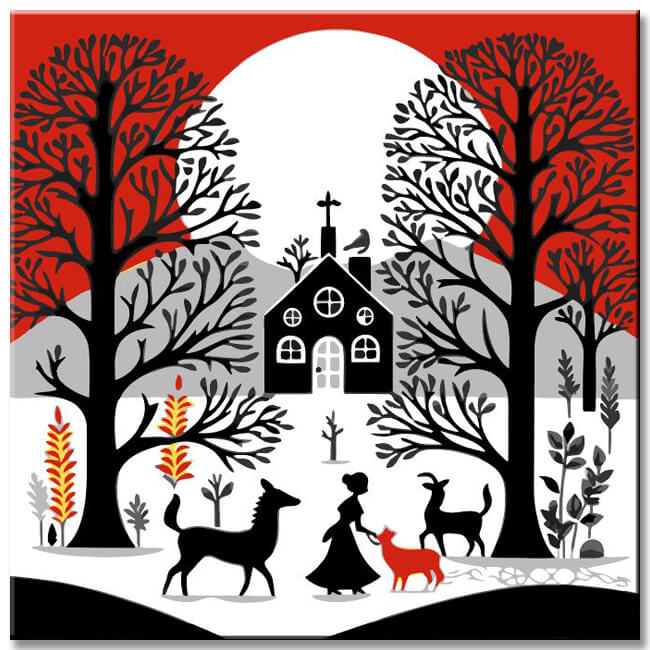 Swedish Folk Art 2 - Paint by Numbers