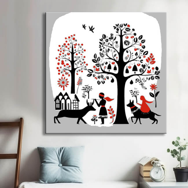 Swedish Folk Art 3 - Paint by Numbers