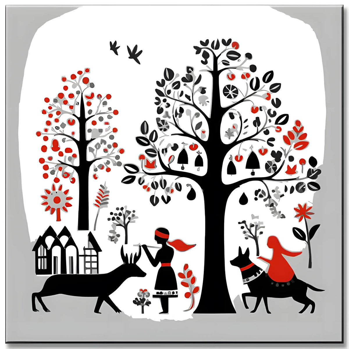 Swedish Folk Art 3 Paint by Numbers