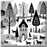 Swedish Folk Art 4 Paint by Numbers
