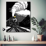 Steam locomotive - painting by numbers