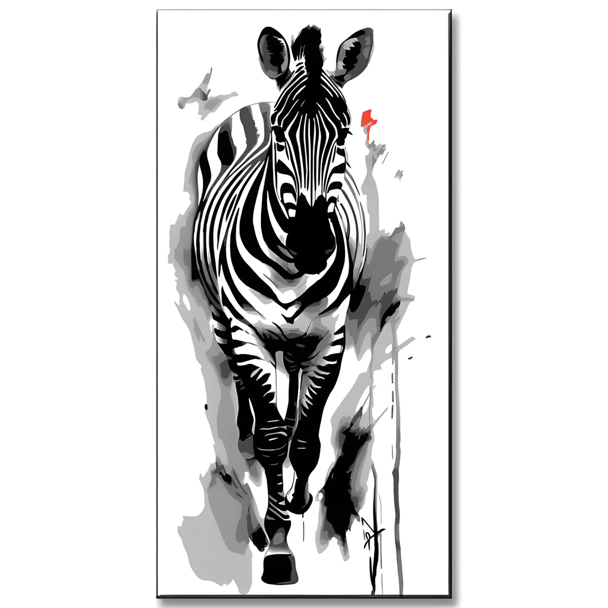 Paint by Numbers Black and White Zebra