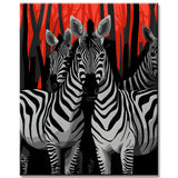 Zebra Pattern - Paint by Numbers Artwork