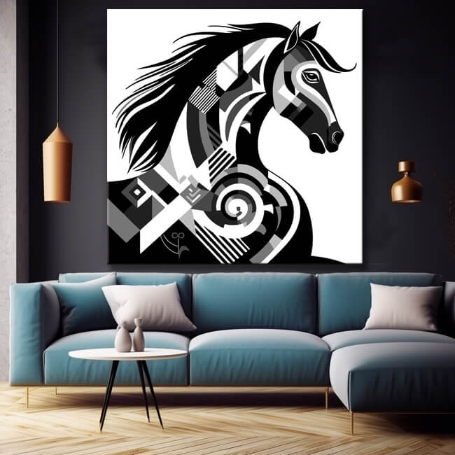 Minimalist elegance - painting by numbers