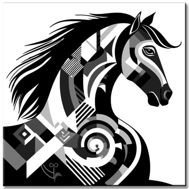 Minimalist elegance - painting by numbers