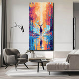 Painting by numbers deer in clearing