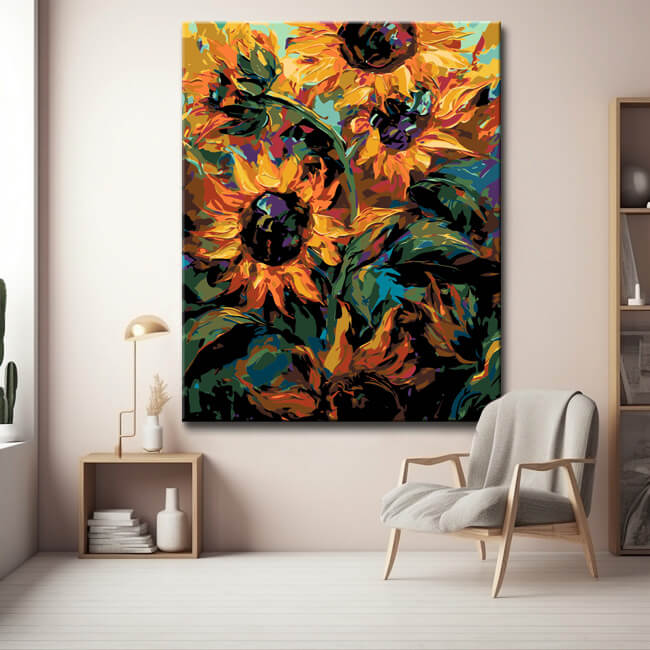 Sunflower Dreams Painting by Numbers