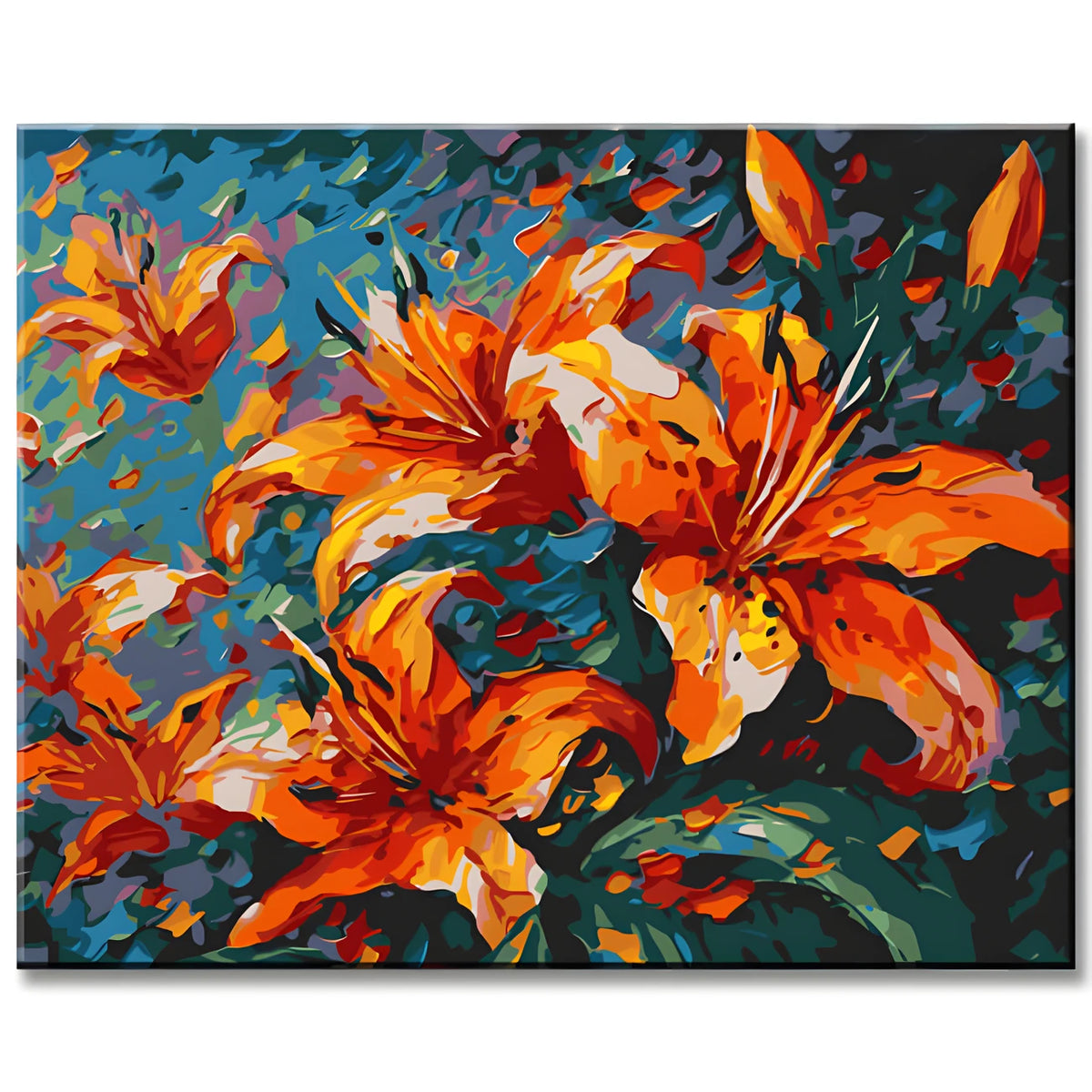 Bright Lilies Painting by Numbers