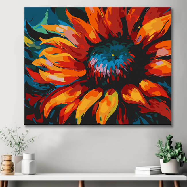 Sunflower Blossom Painting by Numbers - Shipping from DE