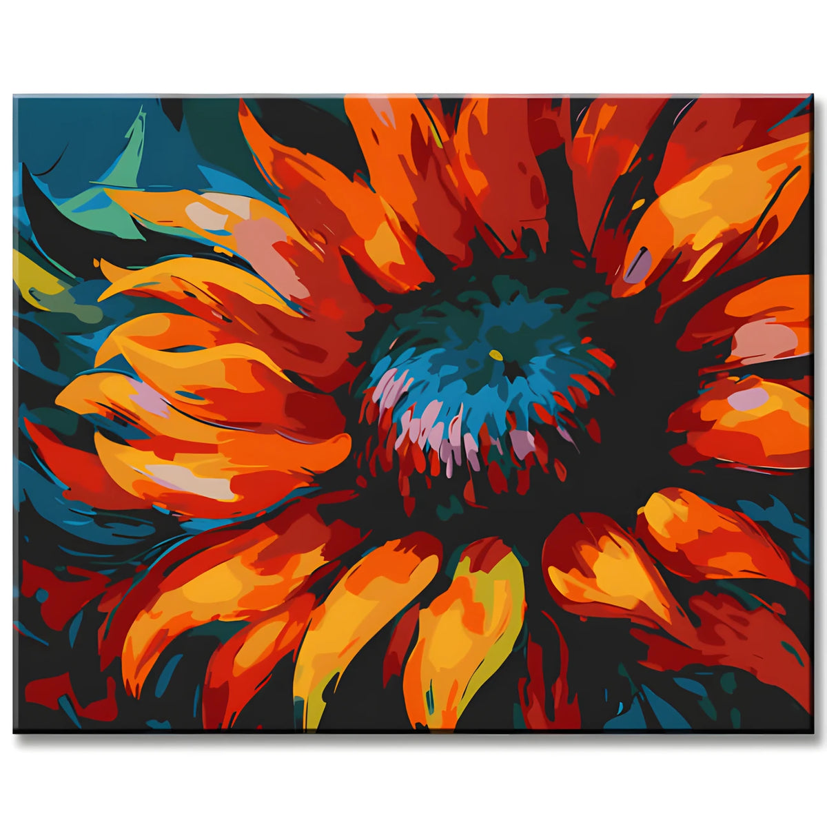 Sunflower Blossom Painting by Numbers