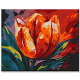 Colorful Tulip Cup Painting by Numbers
