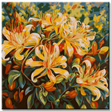 Colorful Honeysuckle Flower Painting by Numbers