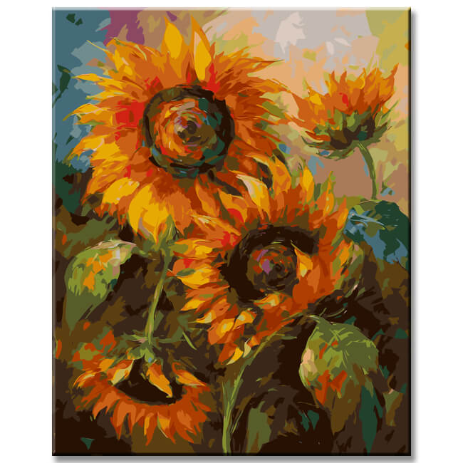 Sunflower Splendor Painting by Numbers - Shipping from DE