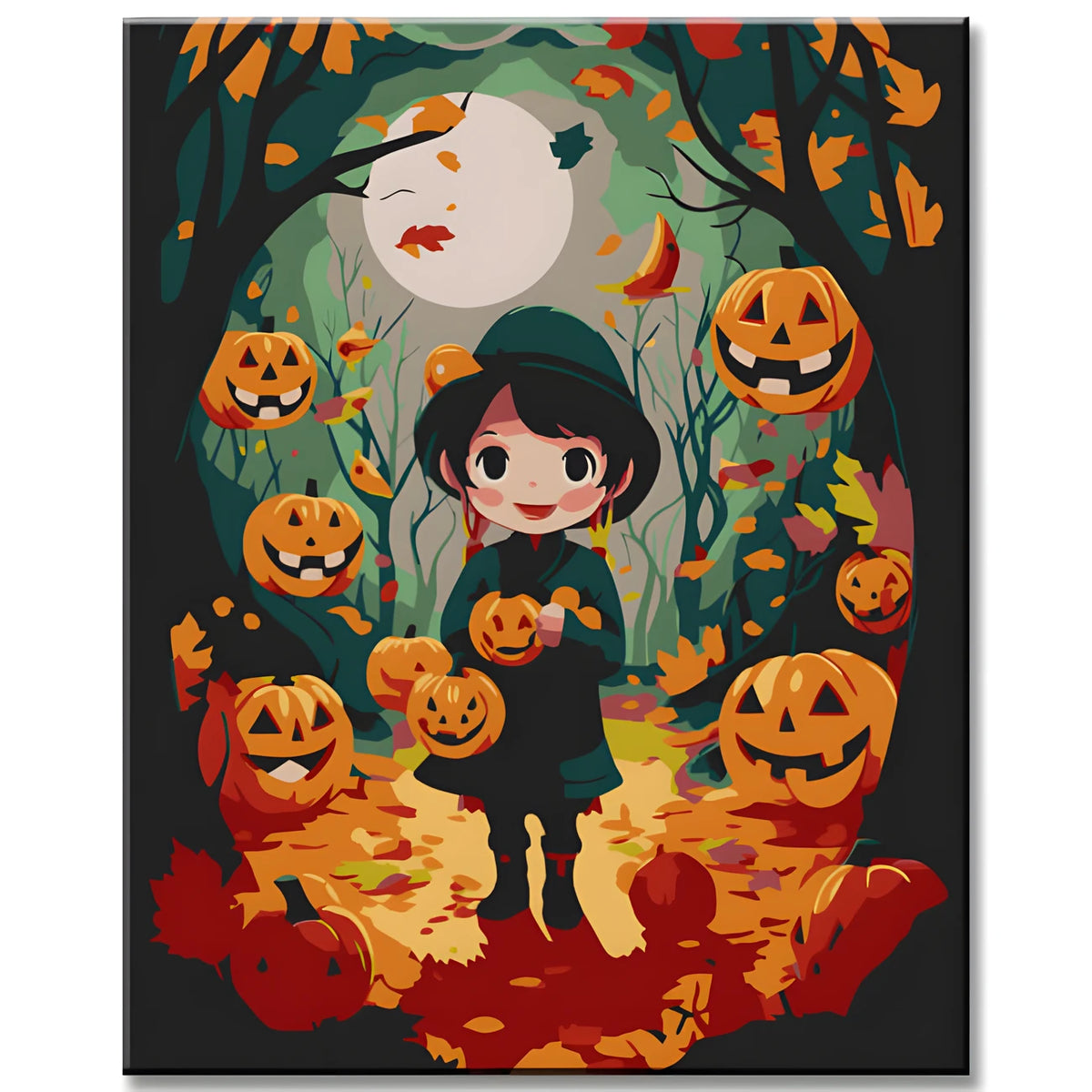Paint by Numbers for Kids Halloween Night