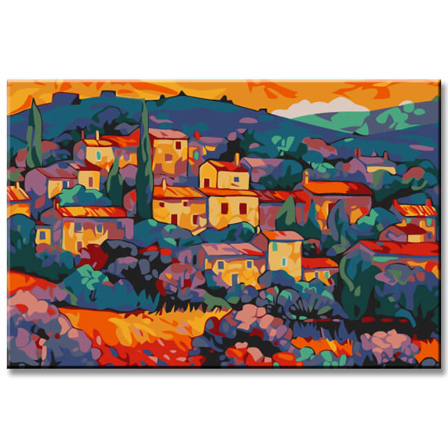 Painting by Numbers Perspective on Italian City