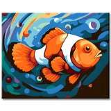 Amphiprion Fish Painting by Numbers