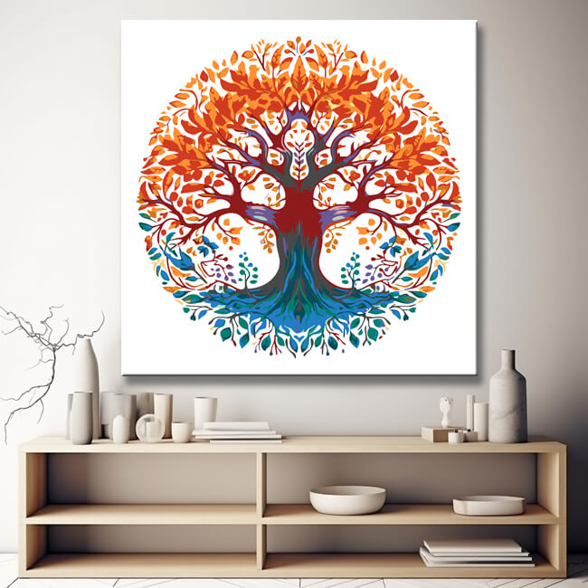Mandala Tree of Life - Painting by Numbers