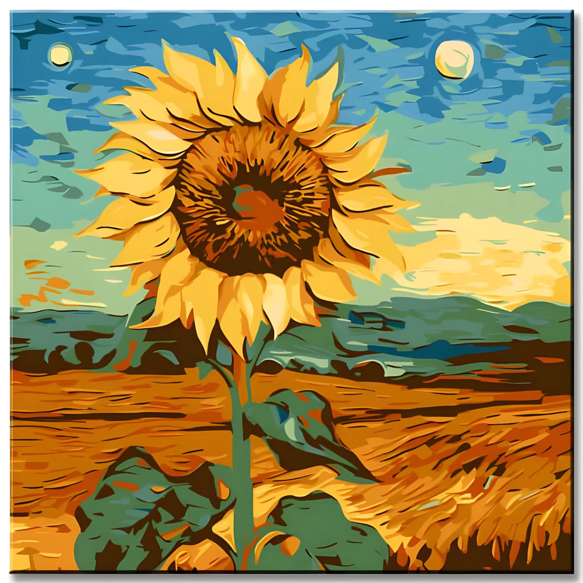 Painting by Numbers Sunflower Portrait