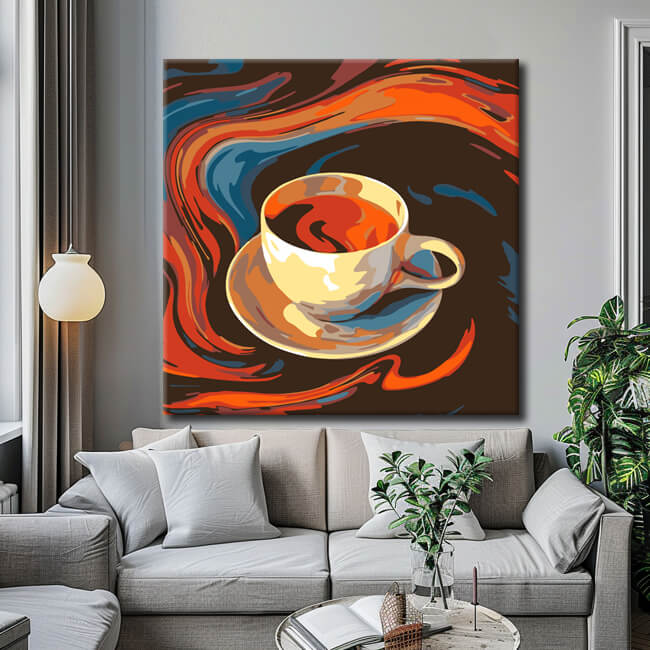 Paint by Numbers Coffee Art