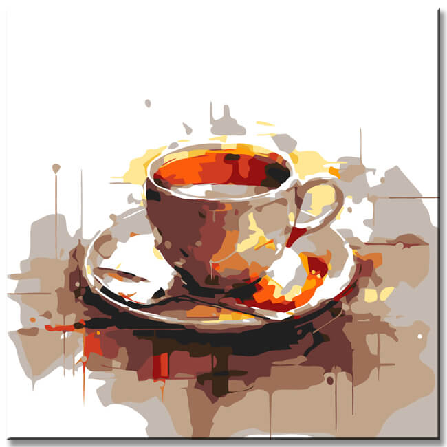 Painting by Numbers Coffee Color Art