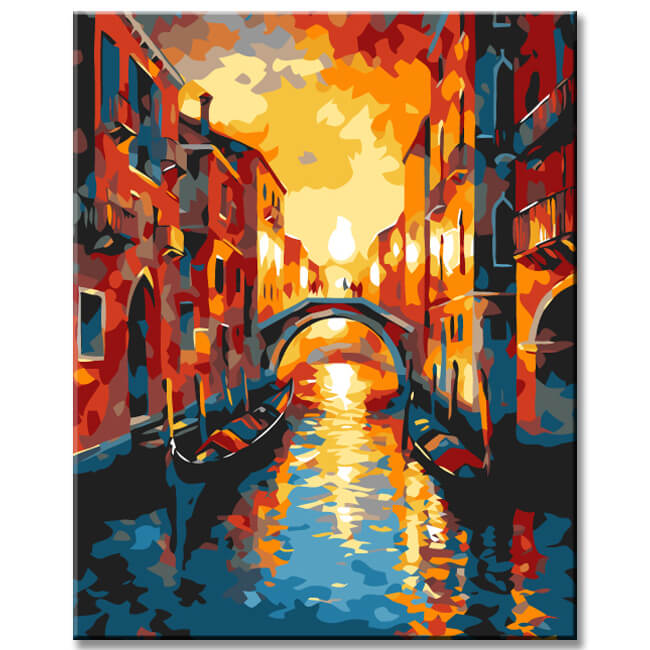 Painting by Numbers Rialto Bridge Venice
