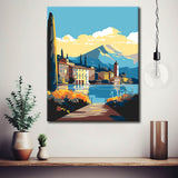 Painting by Numbers Mountain and Lake Panorama I