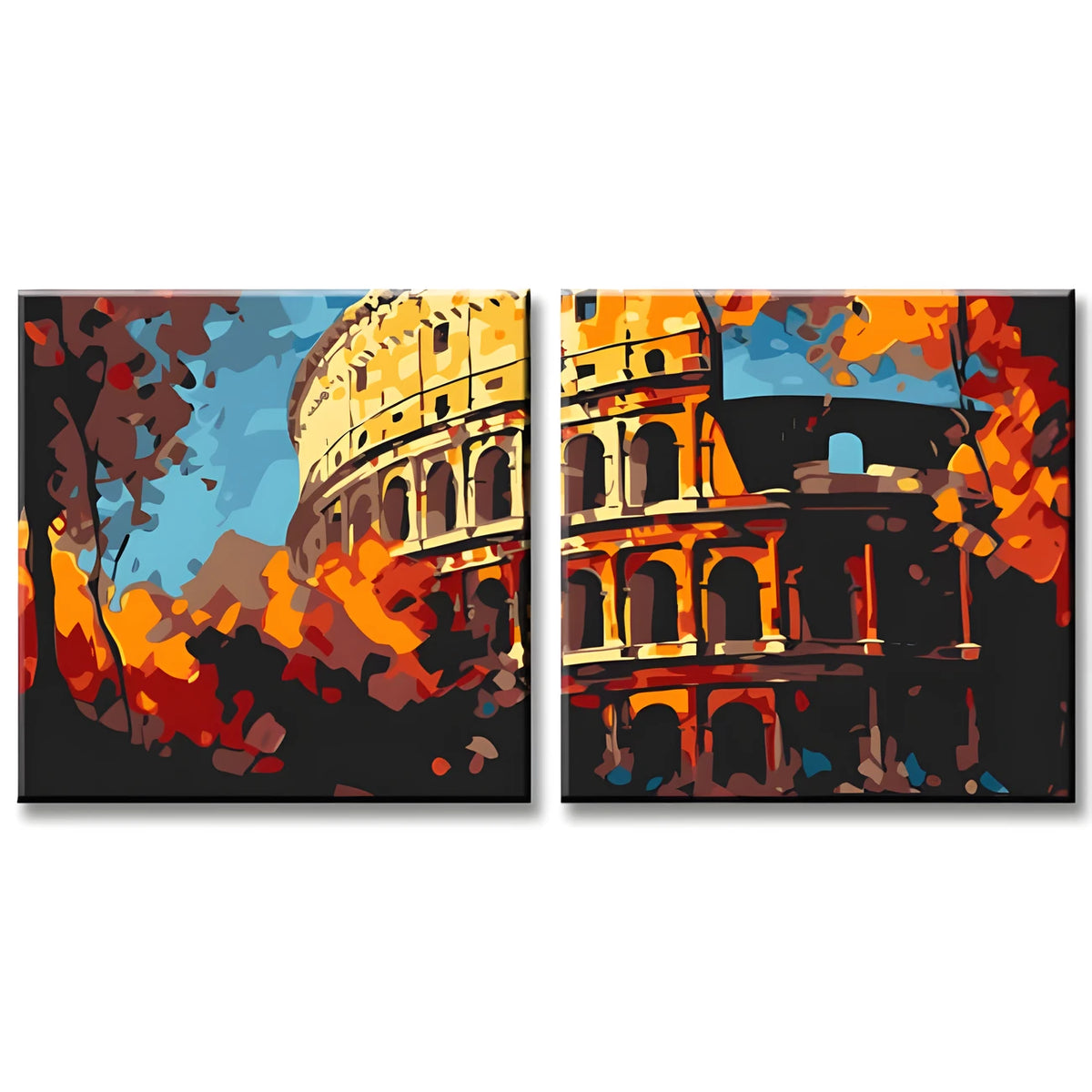 Painting by Numbers Colosseum Rome 2-Panel