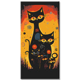 Paint by numbers cats art painting