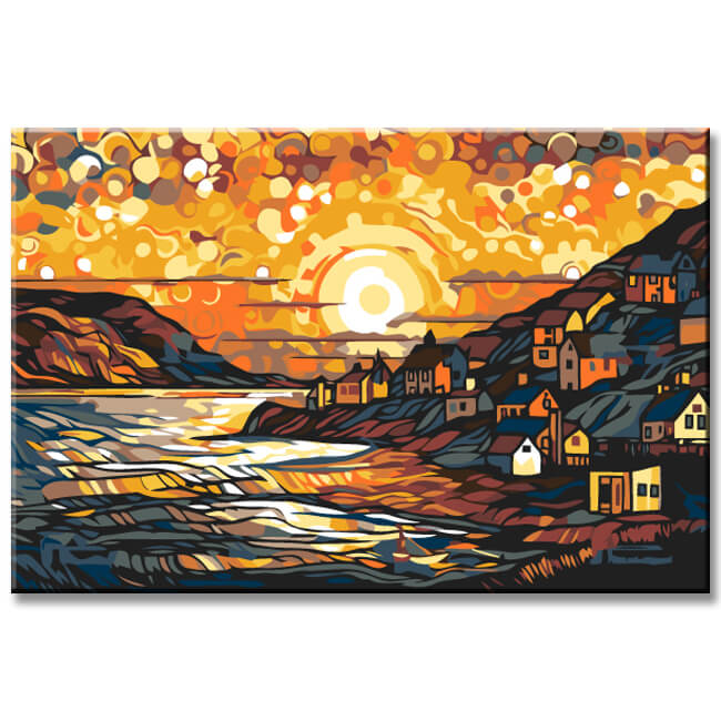 Paint by Numbers Mediterranean Painting