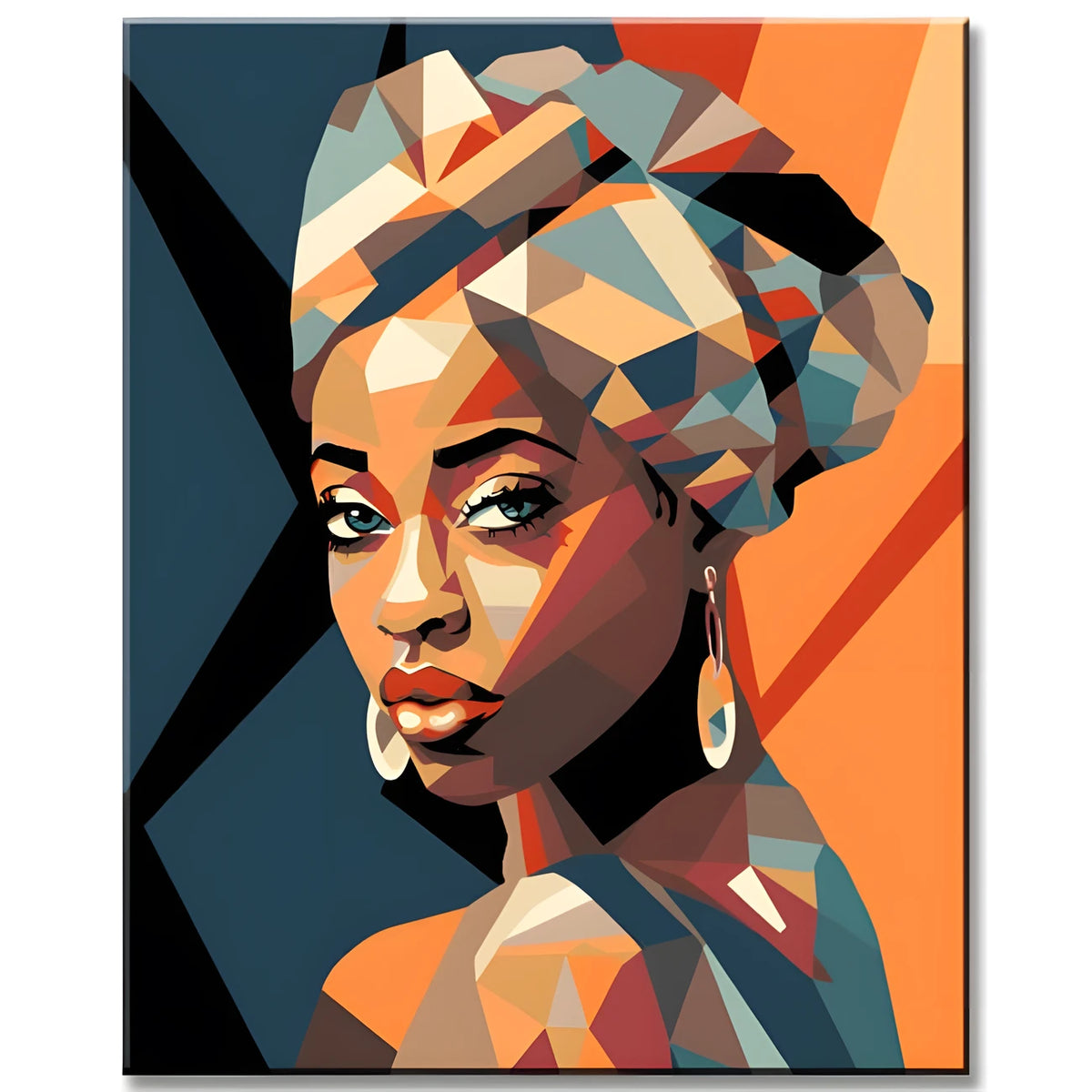 Paint by Numbers Art African Beauty