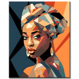 Paint by Numbers Art African Beauty