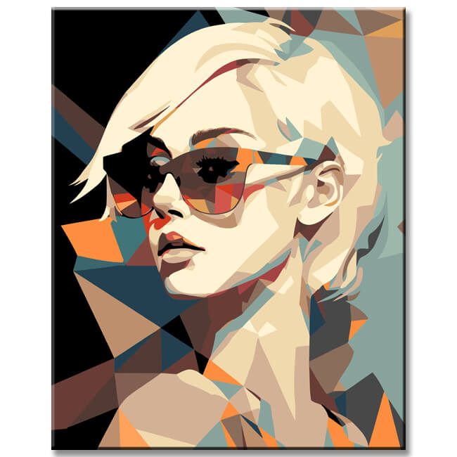 Paint by Numbers Art - Blonde Girl
