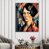 Paint by Numbers - Red Dress: 40s-50s, Lyubov Popova inspired