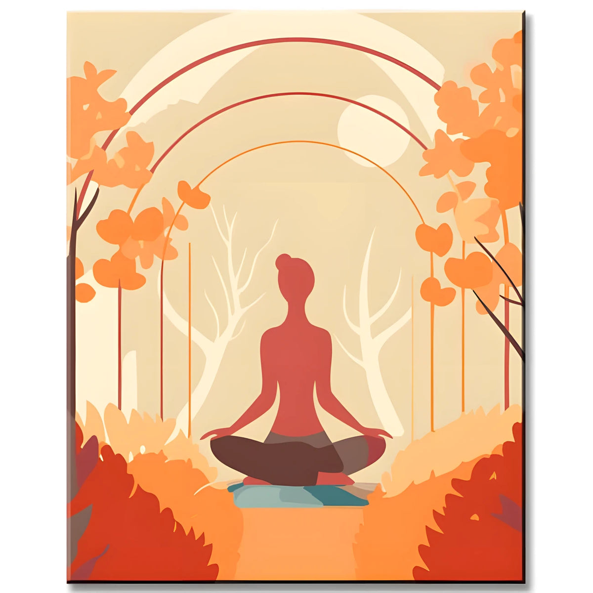 Yoga Picture To Color Paint by Numbers