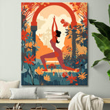 Yoga picture to color - paint by numbers