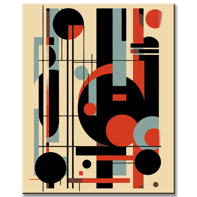 Painting by Numbers Abstract Minimalism Art