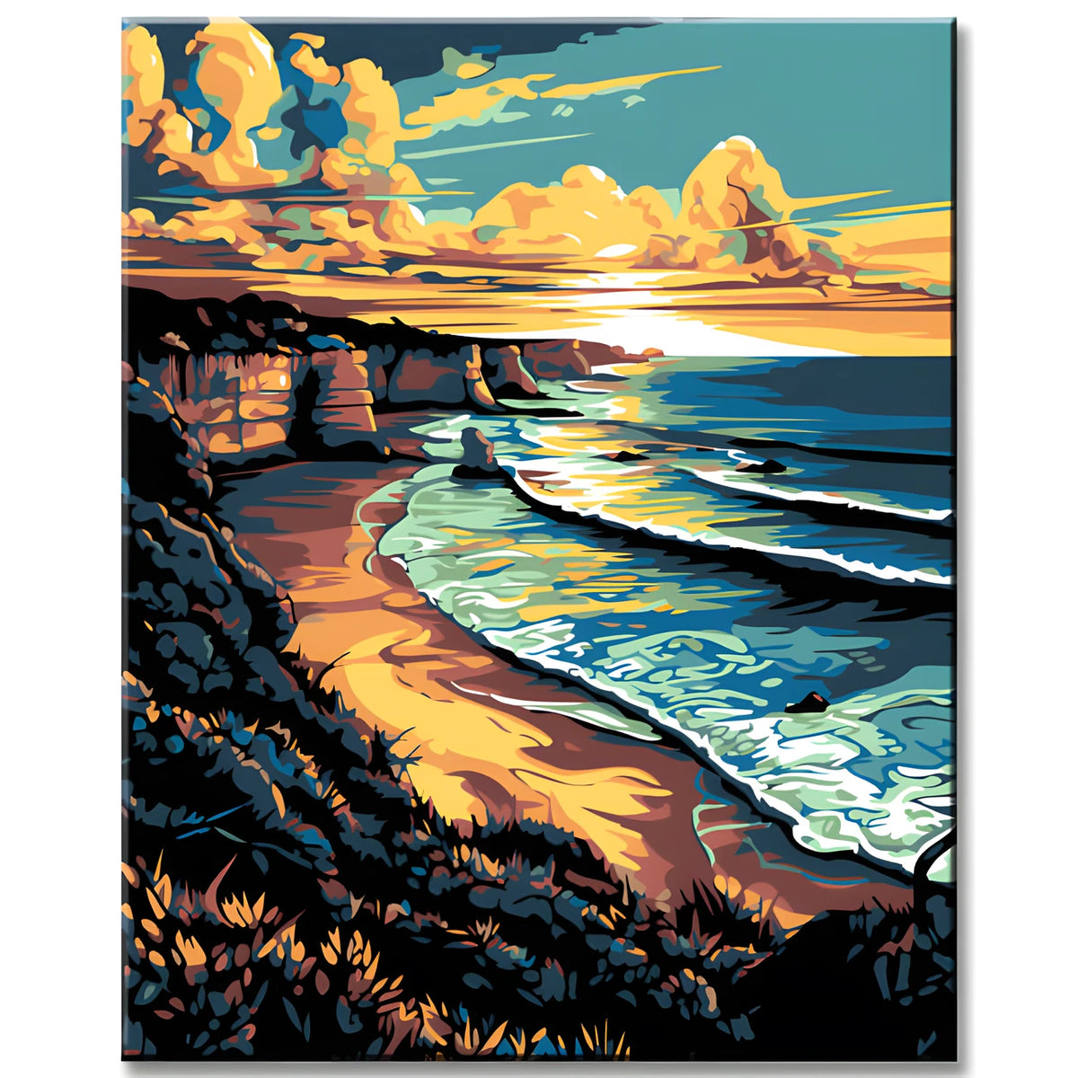 Fantastic Great Ocean Road Painting by Numbers