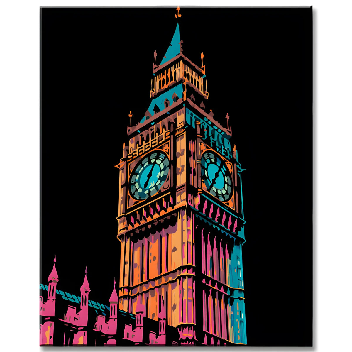 Fascinating Big Ben Painting by Numbers