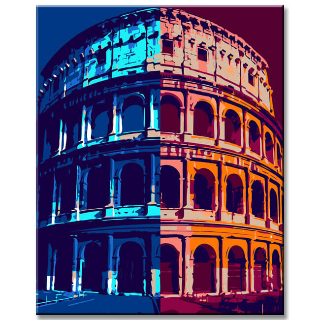 Pop Art Arena Painting by Numbers - Shipping from DE