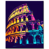 Pop Art Colosseum Rome Painting by Numbers