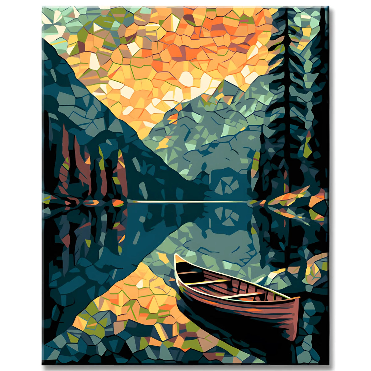 Lake Braies Painting by Numbers