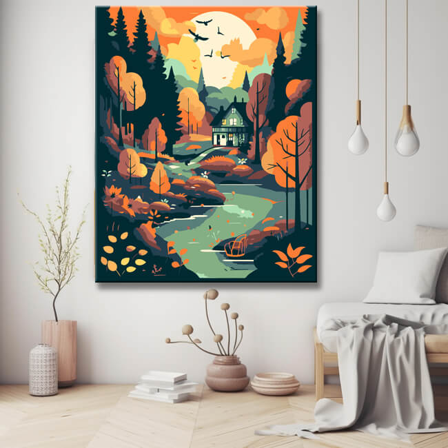 Fairytale Black Forest adventure - painting by numbers