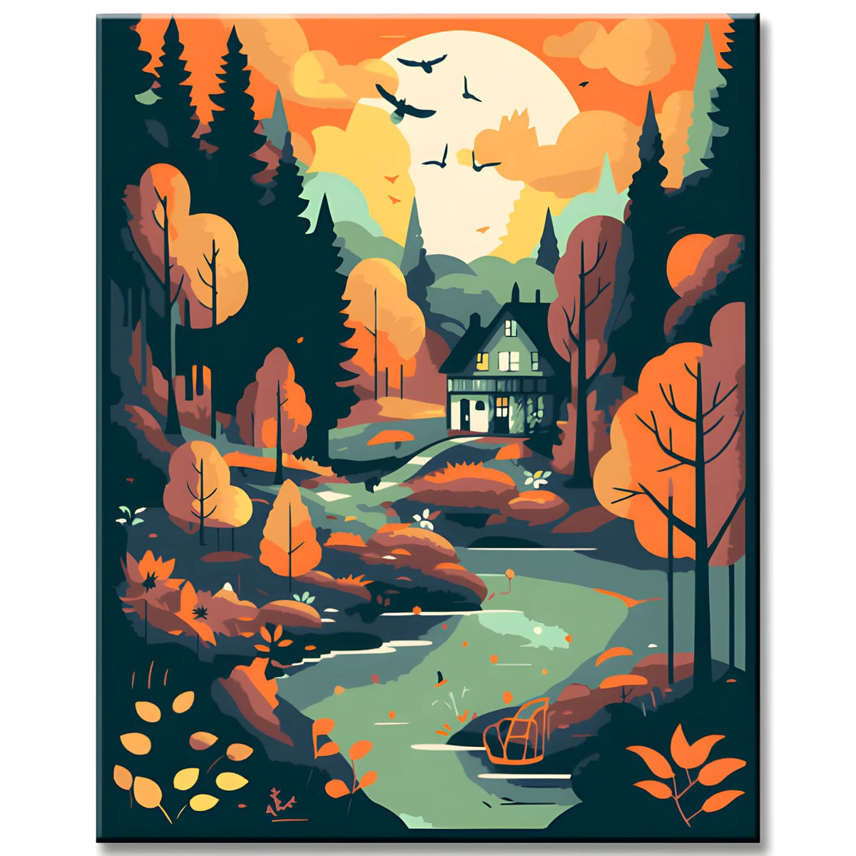 Fairytale Black forest Adventure Painting by Numbers